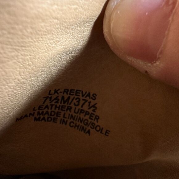 Lucky Brand Reevas Suede Peep Toe Wedge Ankle Booties Shoes Brown Size 7.5 - Picture 9 of 11